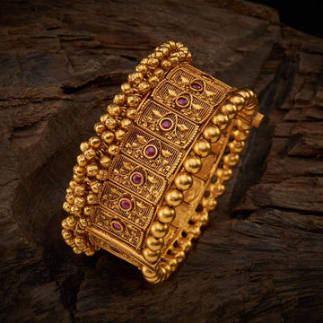 Traditional Bangles with Ruby Stone