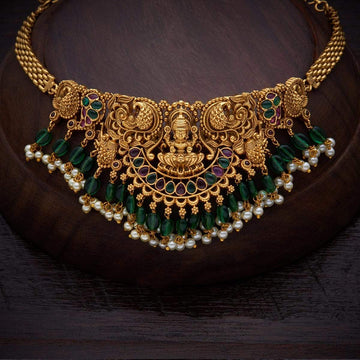 green gold plated Antique Necklace