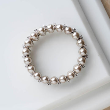 Charisma White Gold plating Pearl Bracelet