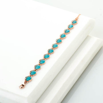 Feroza  eye stone blue color Bracelet