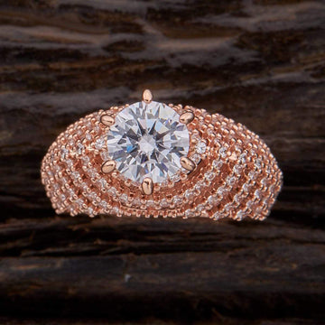 zircon stone diamond ring